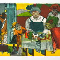 Romare Bearden "The Family," 1975, lithograph, edition 78/175
