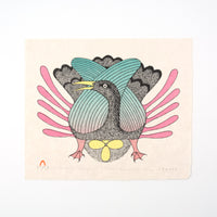 Kenojuak Ashevak "At the Nest," 1982, lithograph, edition 20/50