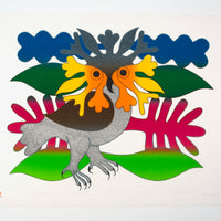 Kenojuak Ashevak "Owl of Summer," 1983, lithograph, edition 96/100