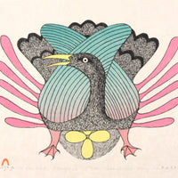 Kenojuak Ashevak "At the Nest," 1982, lithograph, edition 20/50