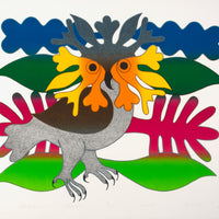 Kenojuak Ashevak "Owl of Summer," 1983, lithograph, edition 96/100