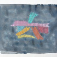 Alan Reynolds "Blue Marble," 1990, watercolour and oil pastel on paper