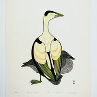 Kananginak Pootoogook "Metik," 1977, stonecut & stencil, edition 18/200