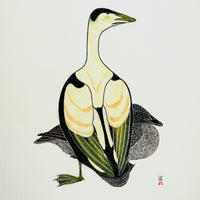 Kananginak Pootoogook "Metik," 1977, stonecut & stencil, edition 18/200