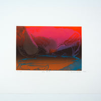 Joseph Drapell "Lake East," 1990, lithograph, edition 21/45
