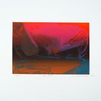 Joseph Drapell "Lake East," 1990, lithograph, edition 21/45