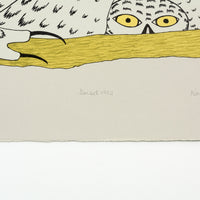 Kananginak Pootoogook "A Lemming for the Young Ones," 1982, colour lithograph, edition 20/50
