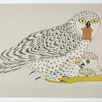 Kananginak Pootoogook "A Lemming for the Young Ones," 1982, colour lithograph, edition 20/50