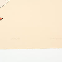 Kananginak Pootoogook "Angry Seagull," 1983, colour lithograph, edition 27/50