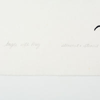 Kananginak Pootoogook "Eagle with Prey," 1983, stonecut & stencil, edition 45/50