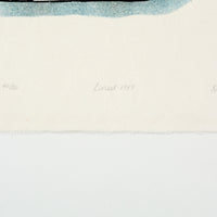 Kananginak Pootoogook "Tuulliaraq," 1987, stonecut & stencil, edition 40/50