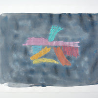 Alan Reynolds "Blue Marble," 1990, watercolour and oil pastel on paper