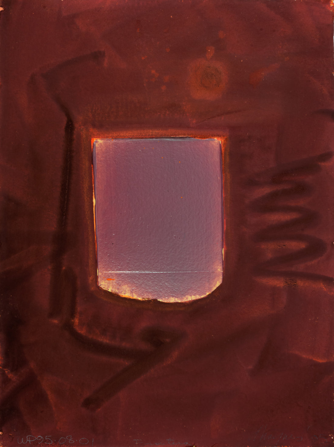 Douglas Haynes "Frontera," 1995, mixed media on paper