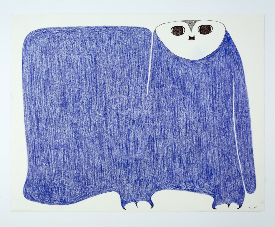 Pitaloosie Saila "Untitled," c. 1975, coloured pencil & ink on paper