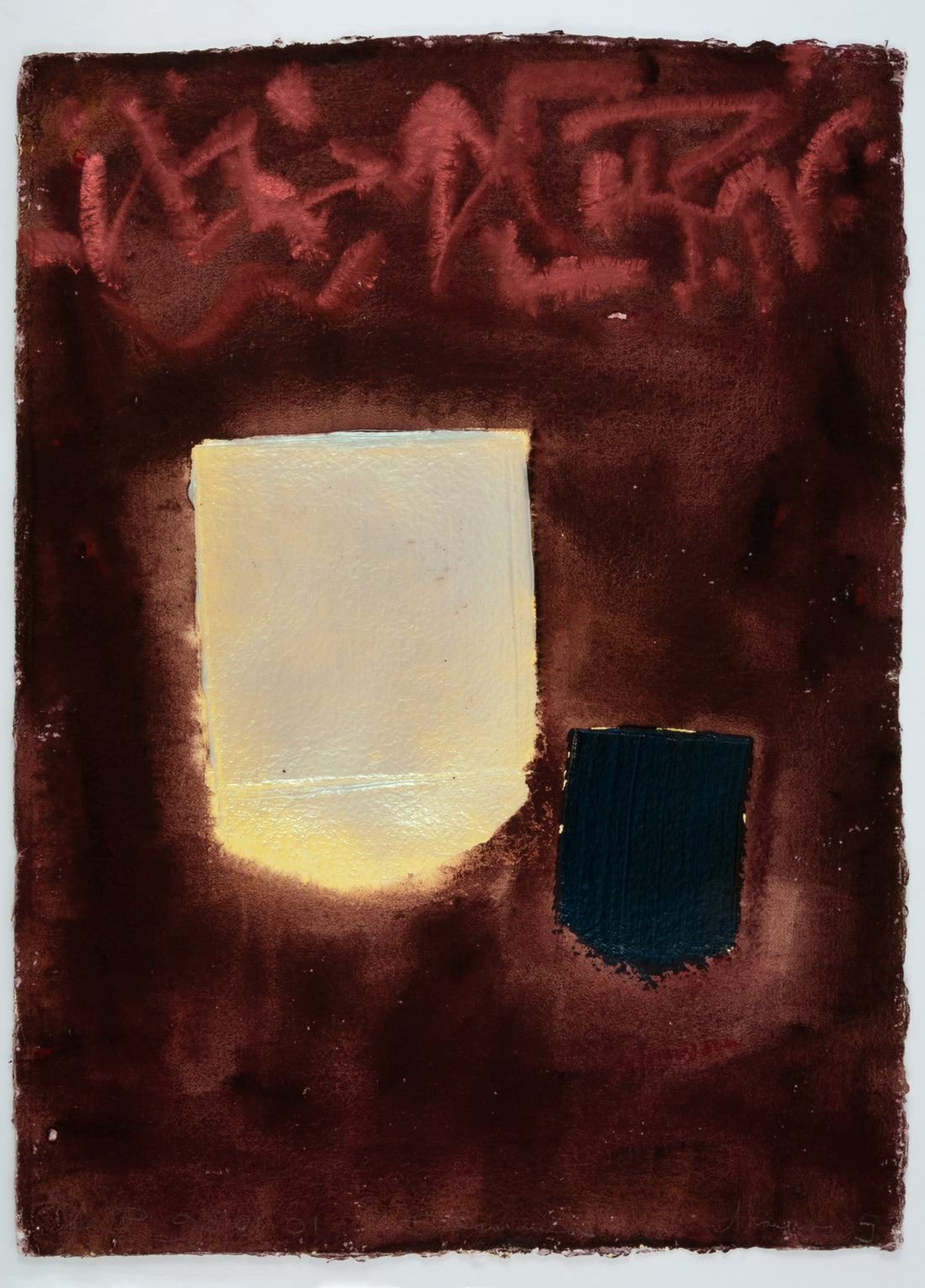 Douglas Haynes "Salamanca," 1995, mixed media on paper