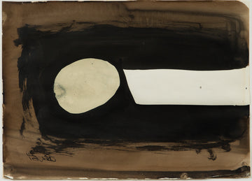 Jack Bush "Blue Moon and Sun on Paper," 1961, watercolour on paper